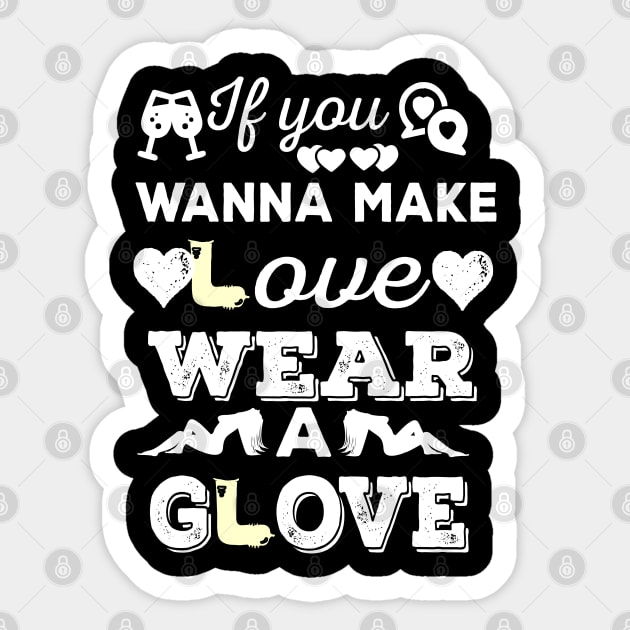 No glove; no love Sticker by Oopsie Daisy!